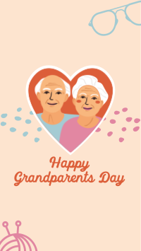 Heart Grandparents Greeting  Instagram story Image Preview