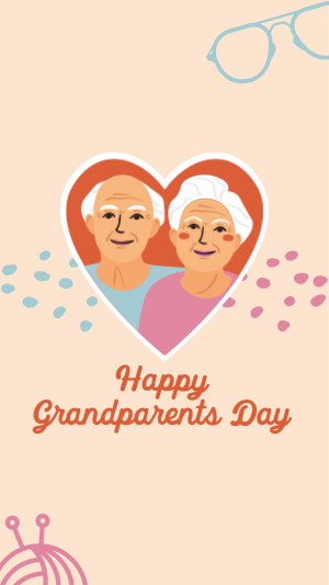 Heart Grandparents Greeting  Instagram story