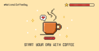 Coffee Day Pixel Facebook Ad Design