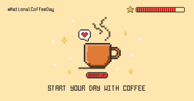 Coffee Day Pixel Facebook ad Image Preview