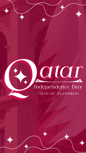 Qatar National Day Facebook story Image Preview