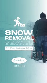 Pro Snow Removal TikTok Video Design