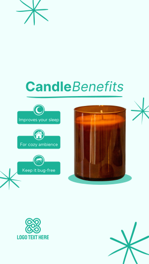 Candle Benefits Instagram story