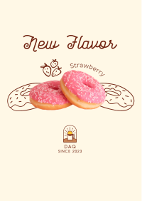 Strawberry Flavored Donut  Flyer Image Preview