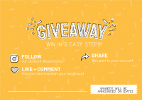 Confetti Giveaway Postcard Image Preview