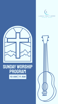 Sunday Worship Program Facebook story Image Preview