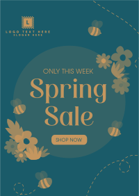 Spring Bee Sale Flyer Image Preview
