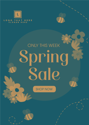Spring Bee Sale Flyer Image Preview
