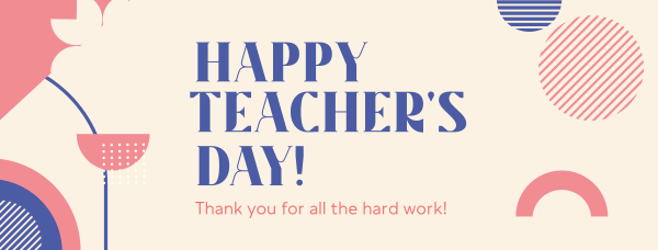 Generic Teacher Greeting Facebook Cover Design Image Preview