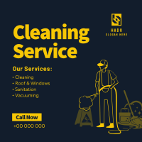 Professional Cleaner Services Instagram post Image Preview