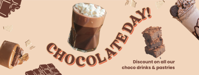 Chocolate Pastry Sale Facebook cover Image Preview