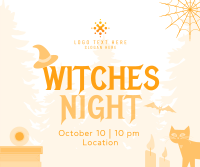 Witches Night Facebook Post Design