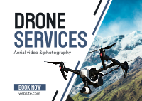 Professional Drone Service Postcard Image Preview