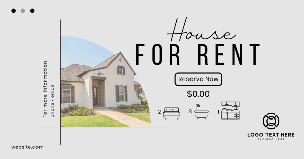 House Town Rent Facebook Ad Design Image Preview