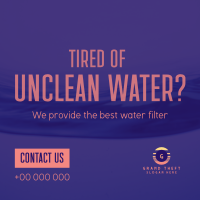 Water Filtration Instagram Post Design