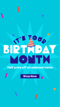 Birthday Month Promo Instagram story Image Preview