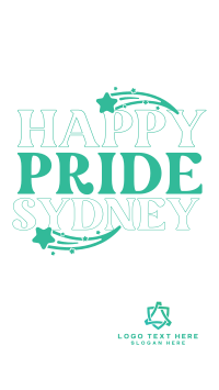 Happy Pride Text Instagram Story Design