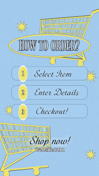 Order Instructions Retro Facebook Story Design