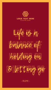 Life Balance Quote Instagram Reel Preview