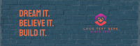 Brick Wall Painted Twitter header (cover) Image Preview