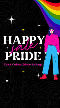 Modern Happy Pride Month Sale  TikTok video Image Preview
