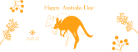 Australia Day Kangaroo Facebook cover Image Preview