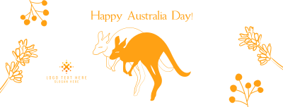 Australia Day Kangaroo Facebook cover Image Preview
