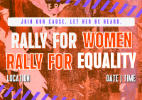 Women's Equality Rally Postcard Preview