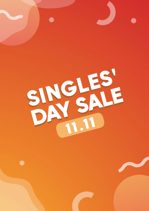 Singles' Day Sale Flyer Image Preview