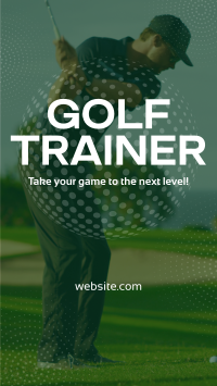 Golf Trainer Instagram Story Design