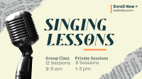 Singing Lessons Facebook event cover Image Preview