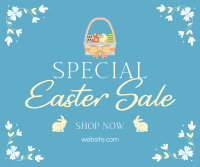 Easter Bunny Sale Facebook Post Design