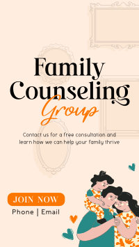 Family Counseling Group Facebook Story Design