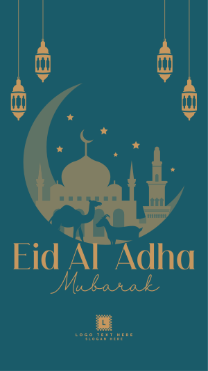 Blessed Eid Al Adha Instagram story Image Preview