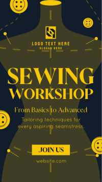 Sewing Workshop Facebook Story Preview