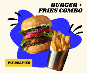 Burger Fries Facebook post