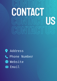 Smooth Corporate Contact Us Poster Image Preview