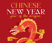 New Year Dragon Facebook post Image Preview
