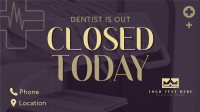 Dentist Is Out Facebook Event Cover Design