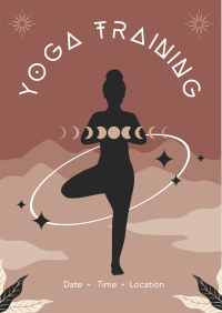 Continuous Yoga Meditation Flyer Design