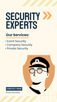 Security Experts Services Facebook Story Design