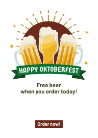 Cheers Beer Oktoberfest Flyer Design