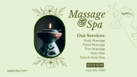 Spa Available Services Facebook Event Cover Design