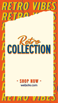 Retro Collection Sale Facebook Story Design