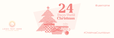 Exciting Christmas Countdown Twitter header (cover) Image Preview