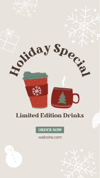Holiday Special Drinks Facebook Story Design