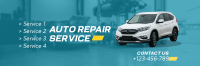 Auto Repair Service Twitter Header Image Preview