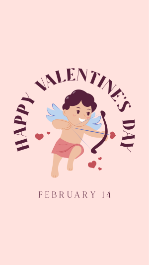 Cupid Valentines Facebook story Image Preview