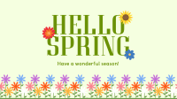Hello Spring! Facebook Event Cover Design