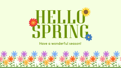 Hello Spring! Facebook event cover Image Preview